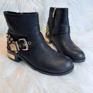 Black Studded Ankle Boots